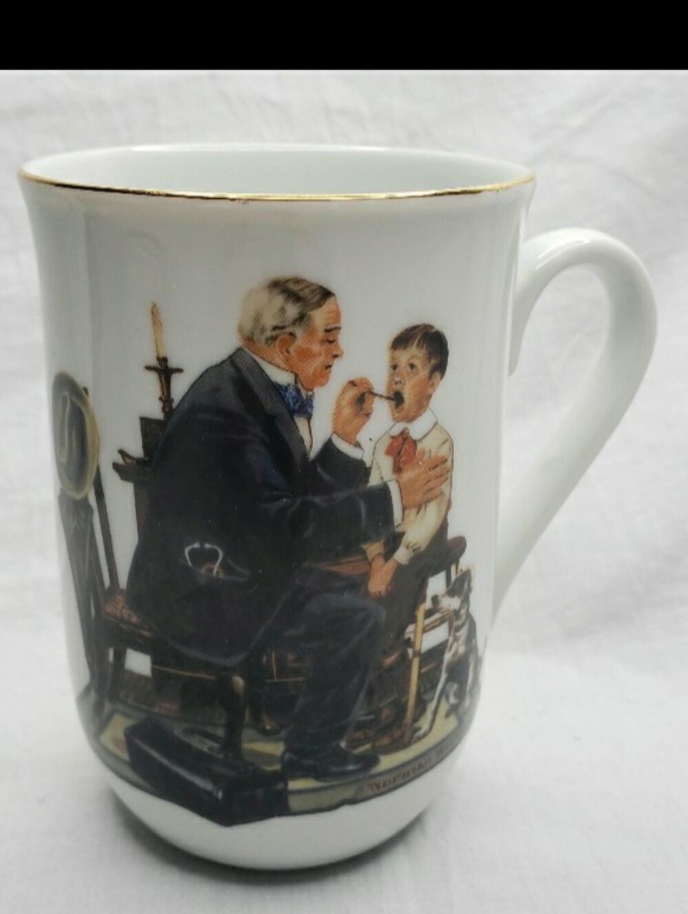 Vintage Norman Rockwell The Country Doctor Mug